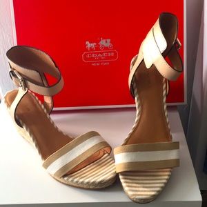 Coach Size 10 Helen Bleek Wedge Sandal